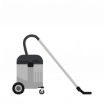 CGTE Rental 65l single-phase wet/dry vacuum cleaner